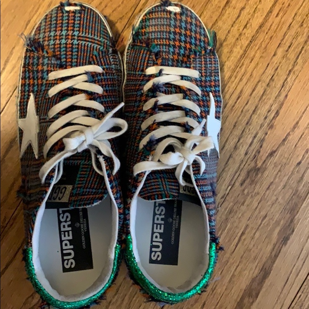 Tartan plaid Golden Goose sneakers - Picture 3 of 9